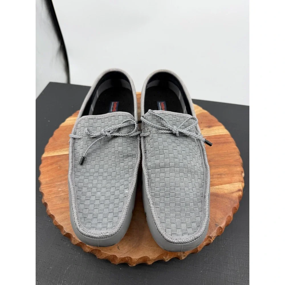 SWIMS woven Braided Lace Loafer Mens 13 Grey Water Resistant driver Boat Shoes